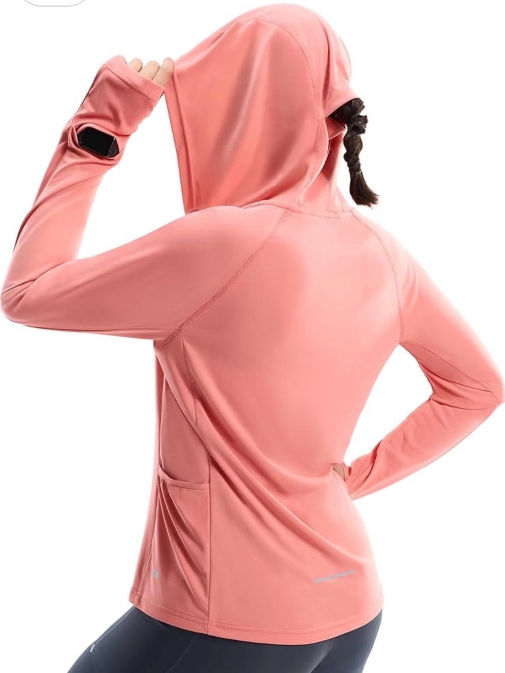 Lightweight Coral Hooded Active Jacket